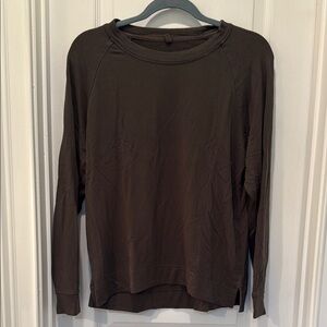 LOFT Charcoal Long Sleeve Top